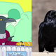 Ebony Black and a common raven